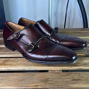 Magnanni Double Buckle Monk Shoes